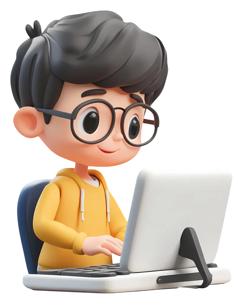 Student at laptop